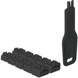Lindy Serrure de port RJ45 (10 pièces) avec clé, Verrou antivol Noir