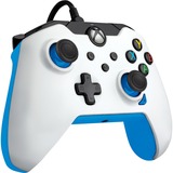 PDP Manette de jeu Blanc/Néon bleu