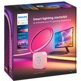 Philips Hue Play gradient lightstrip pour PC 24/27", Bande LED Noir/Blanc, 2000-6500K, RGB et blanc