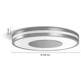 Philips Hue White Ambiance Being Plafonnier, Lumière LED Argent