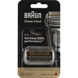 Procter & Gamble Series 9 96M Tête de rasage Argent, Tête de rasage, 1 tête(s), Noir, Acier inoxydable, 18 mois, Braun, Series 9+ Pro