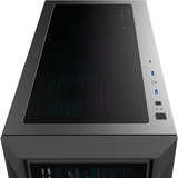 RAIJINTEK  boîtier midi tower Noir | 2x USB-A | 1x USB-C | Verre Trempé