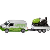 SIKU SUPER VW T6 avec tracteur tondeuse, Modèle réduit de voiture 
