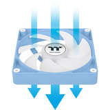 Thermaltake CT140 ARGB Sync PC Cooling Fan Hydrangea Blue ventilateurs de boîtier Bleu clair, 2 pièces, 140 x 140 x 25 mm, PWM
