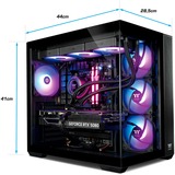 Thermaltake PC-000081-DE, PC gaming Noir/transparent