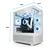 Thermaltake PC-000110-DE, PC gaming Blanc/transparent