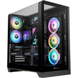 Thermaltake View 390 TG boîtier midi tower Noir | 2x USB-A | 1x USB-C | Verre Trempé