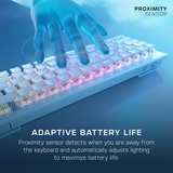 Turtle Beach Vulcan II Mini Air RGB clavier gaming Blanc, Layout DE (QWERTZ), TITAN II Optical Red, 65%