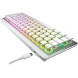 Turtle Beach clavier gaming Blanc/en aluminium, Layout DE, Roccat Titan II Optical Red