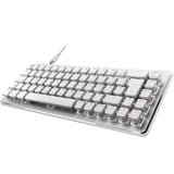 Turtle Beach clavier gaming Blanc/en aluminium, Layout DE, Roccat Titan II Optical Red