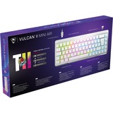 Turtle Beach clavier gaming Blanc/en aluminium, Layout DE, Roccat Titan II Optical Red