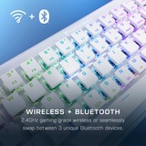 Turtle Beach clavier gaming Blanc/en aluminium, Layout DE, Roccat Titan II Optical Red