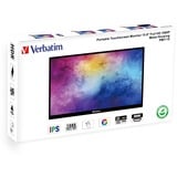Verbatim 49592 écran plat de PC 39,6 cm (15.6") 1920 x 1080 pixels Full HD LCD Écran tactile Noir Moniteur Noir, 1x HDMI, 2x USB-C, 1x USB-A, 39,6 cm (15.6"), 1920 x 1080 pixels, Full HD, LCD, 6 ms, Noir