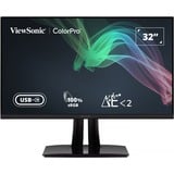 ViewSonic VP56 écran plat de PC 81,3 cm (32") 3840 x 2160 pixels 4K Ultra HD LED Noir 31.5" Moniteur Noir (Mat), 1x DisplayPort, 2x HDMI, 1x USB-C, 2x USB-A, 81,3 cm (32"), 3840 x 2160 pixels, 4K Ultra HD, LED, 5 ms, Noir
