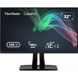 ViewSonic  31.5" 4K UHD Moniteur  Noir (Mat)