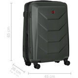 Wenger Prymo Medium, valise coque, Valise à roulettes Anthracite