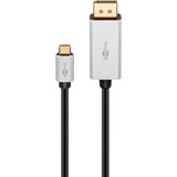 goobay Câble de connexion XLR, Adaptateur Noir/Argent, 2 mètres