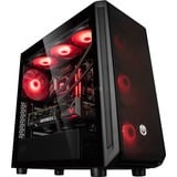 ALTERNATE Custom PC Series • Red Hero Elements Gaming-PC, PC gaming Noir/transparent