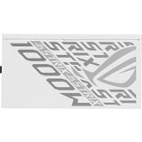 ASUS ROG -STRIX-1000P-GAMING-WHITE unité d'alimentation d'énergie 20+4 pin ATX ATX Blanc alimentation modulaire 1000 watt Blanc, 1x 12V-2x6, 4x PCIe, 1000 W, 100 - 240 V, Actif, 130 W, 1000 W, 130 W