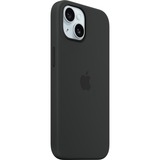 Apple Coque en silicone avec MagSafe pour iPhone 15, Housse/Étui smartphone Noir
