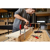 BESSEY Pince de table tout acier GTR16B6, Serre-joint Argent/Rouge