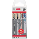 Bosch 2 607 011 437 Lame de scie sauteuse, à chantourner et sabre Lames de scie sauteuse 15 pièce(s), Jeu de lames de scie Lames de scie sauteuse, Métal, Bois, 15 pièce(s), Blister