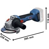 Bosch GWS 18V-8 Professional, 06019N9003, Meuleuse d'angle Bleu/Noir
