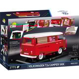 COBI Volkswagen T2a Camper Van - Édition Executive, Jouets de construction Rouge/Blanc, Échelle 1:12
