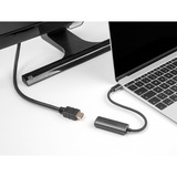 DeLOCK USB-C (male) > HDMI (female) (DP Alt Mode), Adaptateur Gris, 0,2 mètres