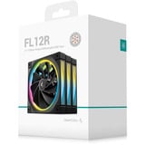 DeepCool FL12R ventilateurs de boîtier RGB  Noir, 3 pièces, 120 x 120 x 25 mm, PWM
