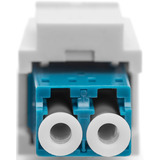 Digitus Accoupleur fibre optique, duplex, LC > prise LC, monomode OS2, Raccord Bleu