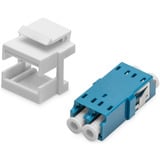 Digitus Accoupleur fibre optique, duplex, LC > prise LC, monomode OS2, Raccord Bleu