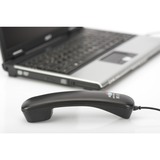 Digitus Combiné de téléphone USB casque on-ear Noir