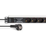 Digitus DN-95441, Multiprise Noir/en aluminium