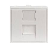 Digitus Plaque frontale 45x45 mm pour goulottes, Cache Blanc