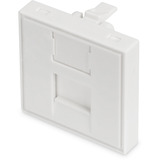 Digitus Plaque frontale 45x45 mm pour goulottes, Cache Blanc