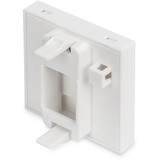 Digitus Plaque frontale 45x45 mm pour goulottes, Cache Blanc
