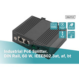 Digitus Séparateur PoE Ethernet Gigabit, industriel, 60 W 