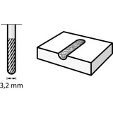 Dremel Fraise en carbure de tungstène, pointue Ø 3,2 mm (9903) 