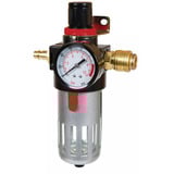 EINHELL Réducteur de pression de filtre pour compresseur R 3/8", Réducteur de pression d'eau Noir