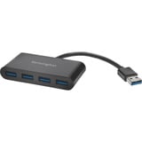 Kensington Hub 4 ports USB 3.0 UH4000 — Noir, Hub USB Noir, Noir, macOS 10.6 or above; Windows XP or above, 1 pièce(s), 75 mm, 90 mm, 18 mm