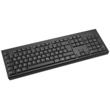 Kensington KB150 EQ Clavier sans fil Noir, Layout DE, Membrane, Taille réelle (100 %), Sans fil, RF sans fil, Clavier à membrane, QWERTZ, Noir