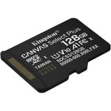 Kingston Canvas Select Plus 128 GB MicroSDXC, Carte mémoire Noir, UHS-I U1, Class 10, V10