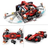 LEGO Ville - Arrêt au stand de F1 et équipe de ravitaillement avec voiture Ferrari, Jouets de construction 60443