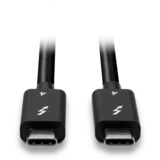 Lindy 31120 Câble Thunderbolt 1 m 40 Gbit/s Noir Noir, Mâle, Mâle, 1 m, Noir, Nickel/Or, 40 Gbit/s