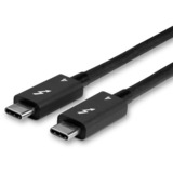 Lindy 31120 Câble Thunderbolt 1 m 40 Gbit/s Noir Noir, Mâle, Mâle, 1 m, Noir, Nickel/Or, 40 Gbit/s