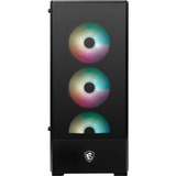 MSI MAG Forge 112R Midi Tower Noir, Transparent, boîtier pc Noir | 2x USB-A | RGB | Window