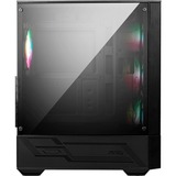 MSI MAG Forge 112R Midi Tower Noir, Transparent, boîtier pc Noir | 2x USB-A | RGB | Window