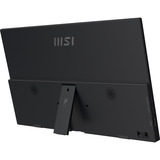 MSI PRO MP165DE E6 15.6" Moniteur Noir, 1x HDMI, 2x USB-C, 39,6 cm (15.6"), LED, 1920 x 1080 pixels, Full HD, 16:9, 4 ms