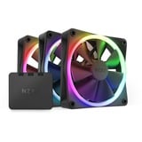 NZXT F120 RGB Triple Pack, Ventilateur de boîtier Noir, 3 pièces, contrôleur inclus